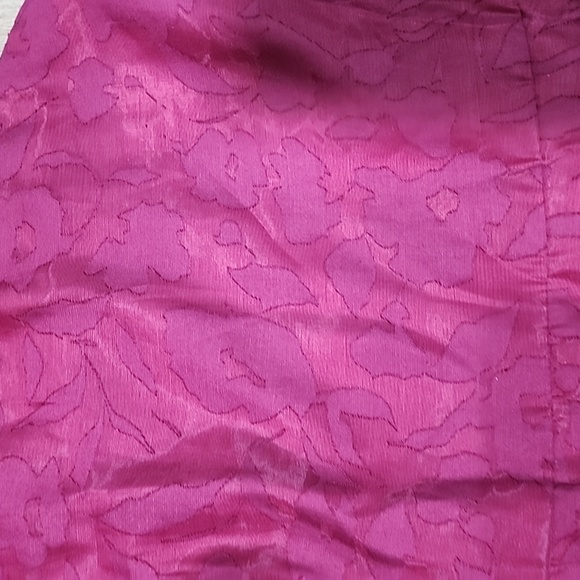 Lulu's Magenta Burnout floral print one shloder mini dress size S - Picture 2 of 5